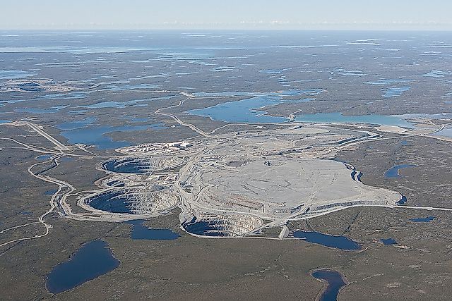 Ekati Diamond Mine. In Wikipedia. https://en.wikipedia.org/wiki/Ekati_Diamond_Mine Ekati Diamond Mine. In Wikipedia. https://en.wikipedia.org/wiki/Ekati_Diamond_Mine By Jason Pineau, photographer - https://www.flickr.com/photos/jspitfire/4903066304/sizes/z/in/photostream/, CC BY-SA 3.0, https://commons.wikimedia.org/w/index.php?curid=12654151 