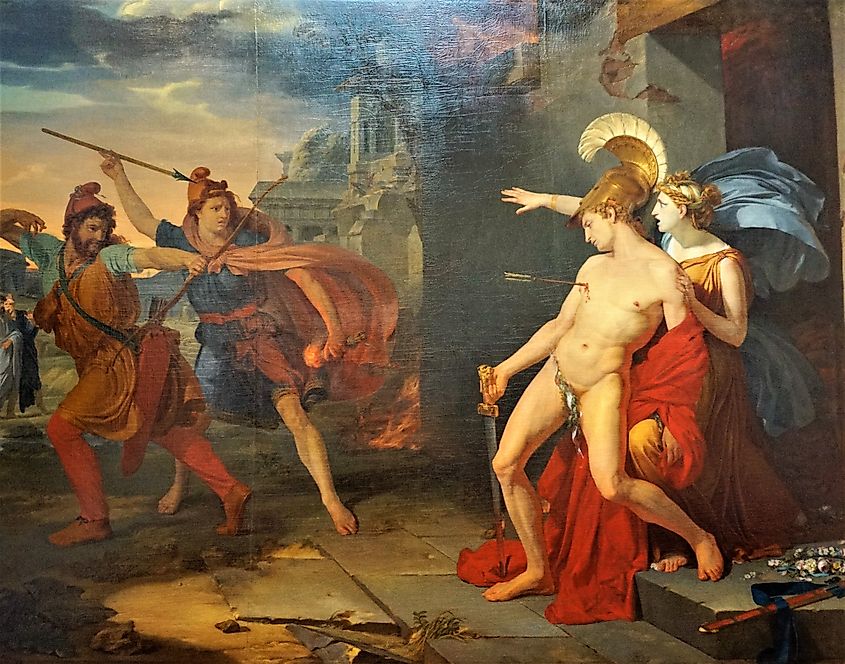 In 404 BC, the disgraced Athenian general Alcibiades was assassinated by Persians, a sad end to his role in the Peloponnesian War.