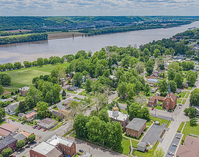 Ohio River at Vevay, Indiana.