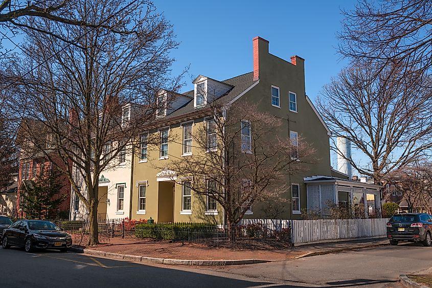 Beautiful historic homes in Burlington, New Jersey.