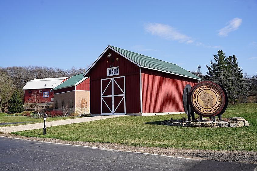 A famous brewery in New Glarus, Wisconsin.