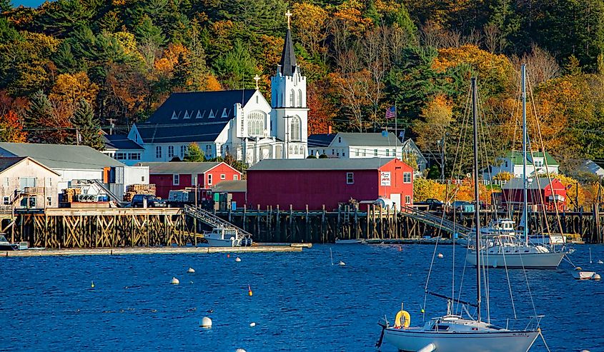 Harbor at Boothbay Harbor, Maine.