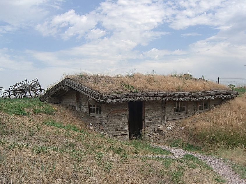 Reconstruction of James Bordeaux' Trading Post, Museum of the Fur Trade, Chadron, Nebraska