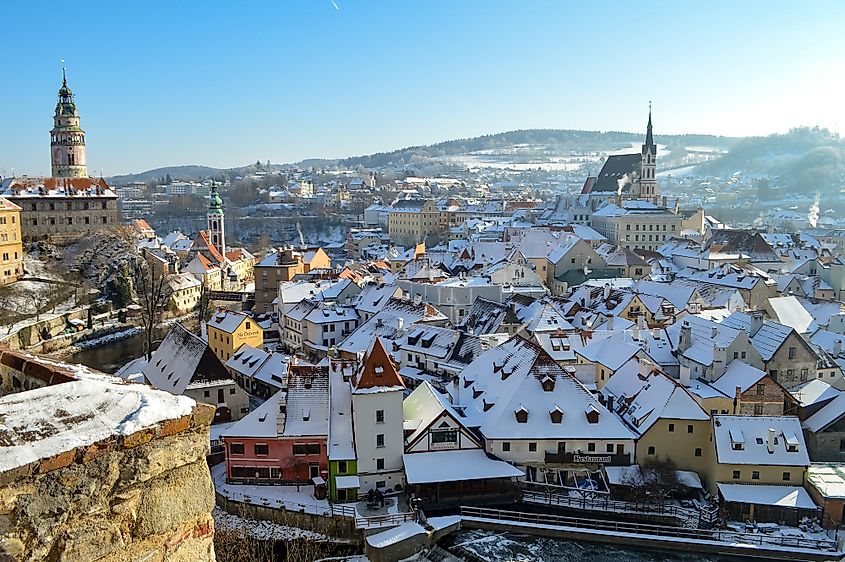 Český Krumlov in winter 