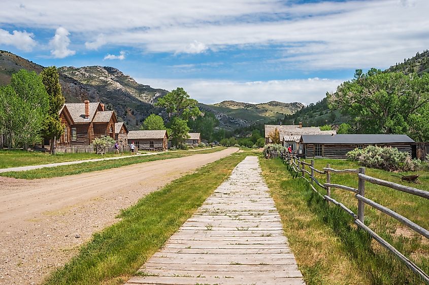 Bannack State Park ghost town in Beaverhead County, Montana.