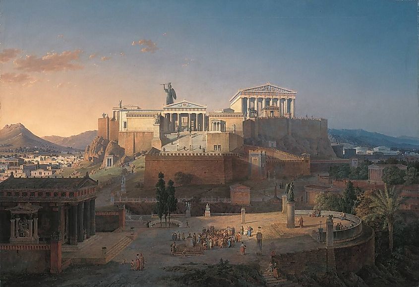 Depiction of the Akropolis by Leo von Klenze.