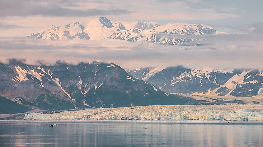 Hubbard Glacier and Mount Hubbard.