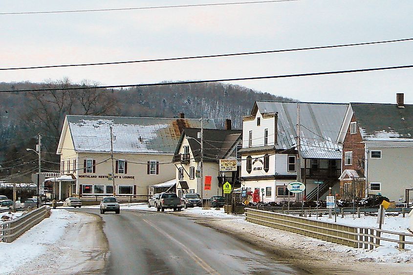 Town center looking west along Gale St. 