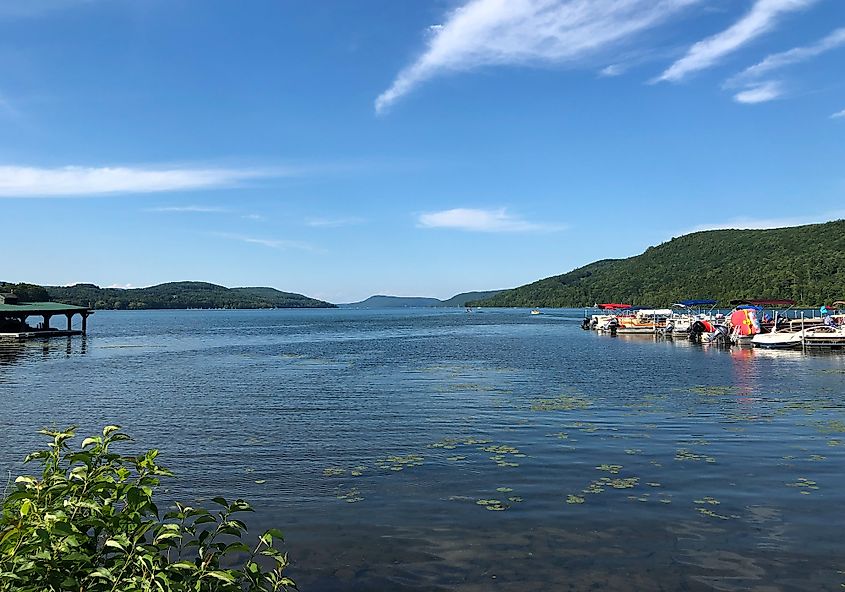 The Ostego Lake in Cooperstown.