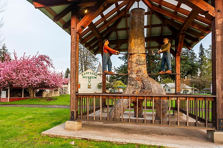 East Linn Museum in Sweet Home, Oregon, USA.