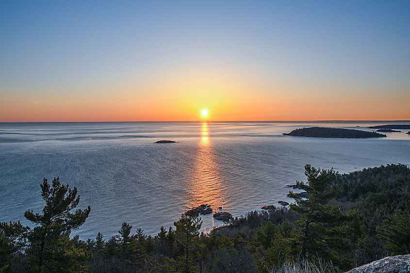 Daybreak over Lake Superior. Credit: Wirestock Creators/Shutterstock.com
