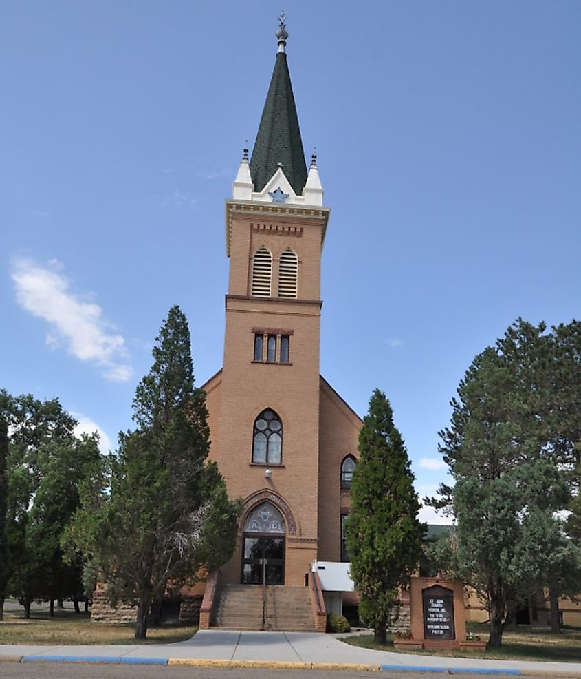 German Evangelical St. Johns Church-Deutsche Evangelische St. Johannes Kirche, Hebron, North Dakota.