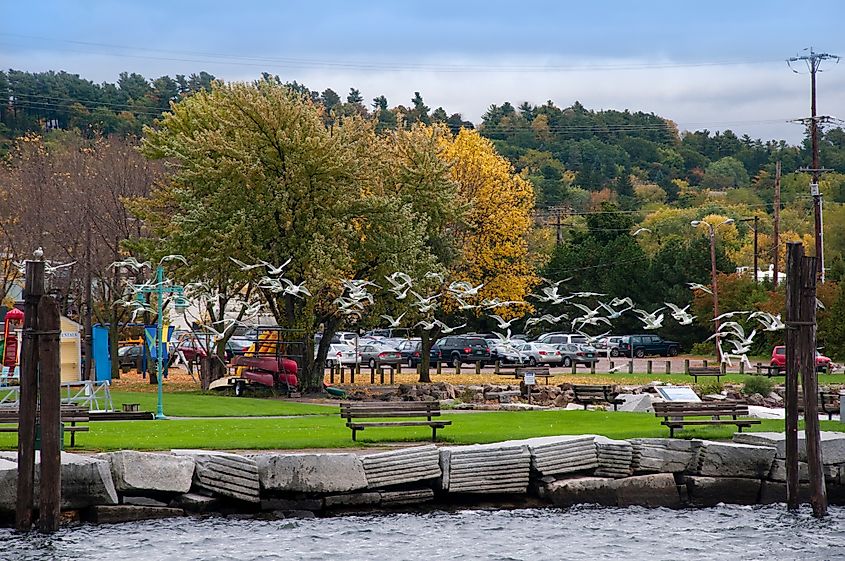 Lake Champlain in Champlain, New York.