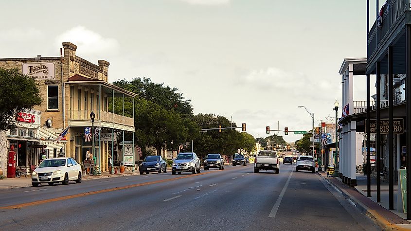 Downtown Boerne, Texas.