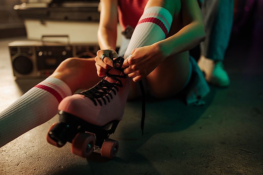 Roller skating saw a revival in the late 2010s and early 2020s, spurred on by a number of viral videos on the popular video-sharing app TikTok