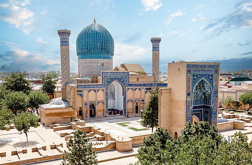 Gur-e-Amir - a mausoleum of the Asian conqueror Timur.