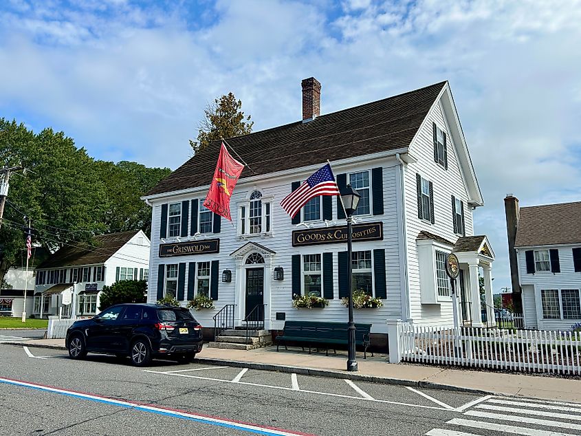 The Griswold Inn Store. Local business and independent retailer in Essex, Connecticut. Editorial credit: Rachel Rose Boucher / Shutterstock.com