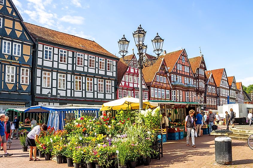 Old city of Celle, Lower Saxony, Germany 