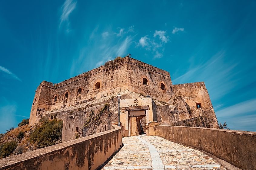 Ruffo Castle of Scilla in Calabria, Italy.
