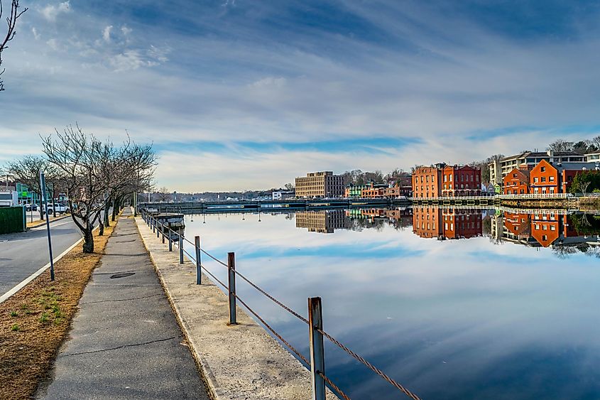 Westport downtown waterfront view