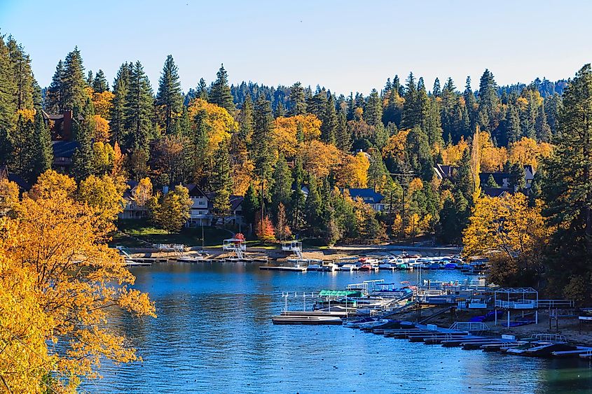 The town of Lake Arrowhead, California.