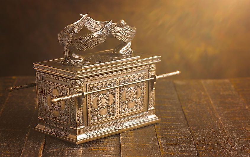 A recreation of what some think the Ark of Covenant might look like. 