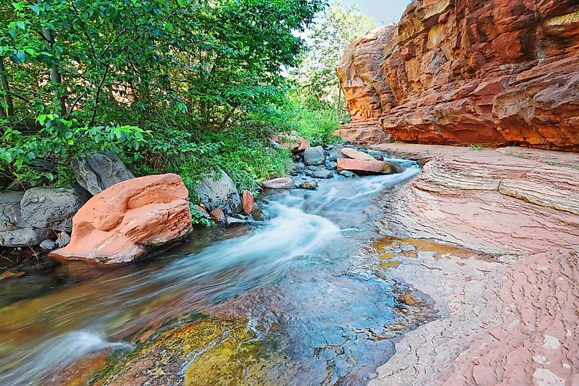 Rushing Waters at Slide Rock State Park Oak Creek State Park - Sedona Northern Arizona