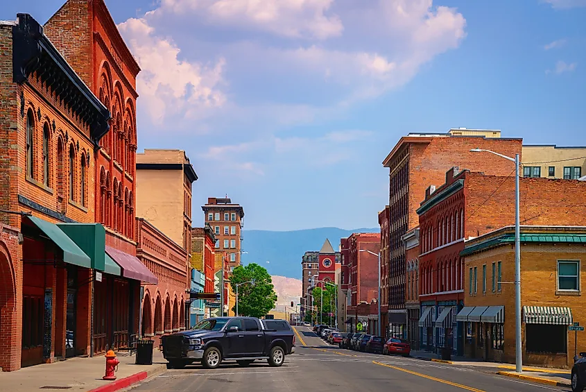 Downtown Butte, Montana.