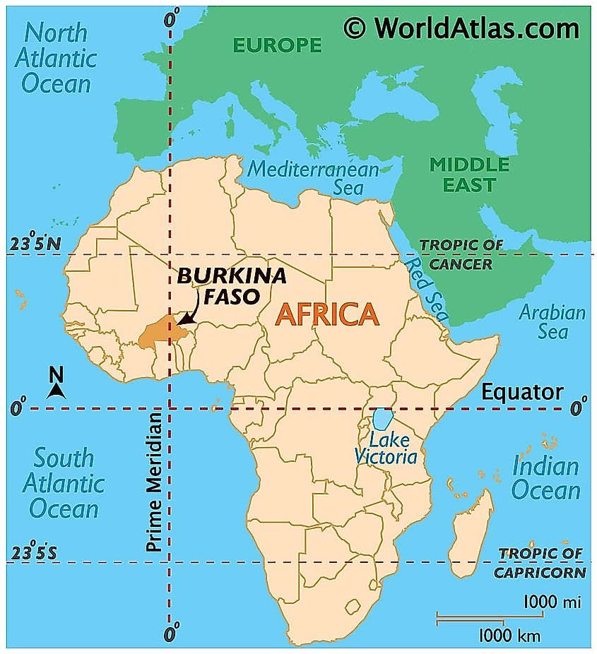 Burkina Faso map