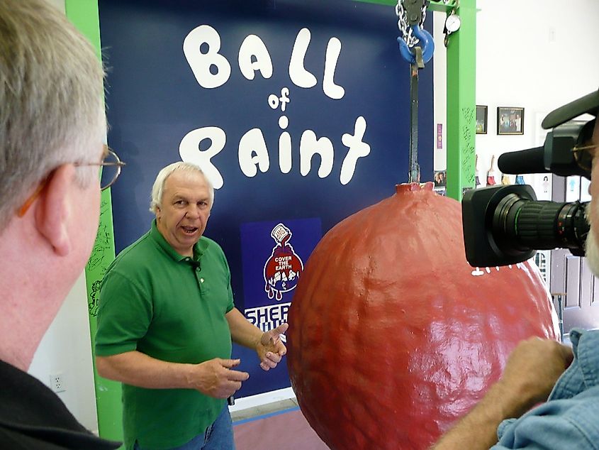 World's Largest Ball of Paint, Alexandria, Indiana.