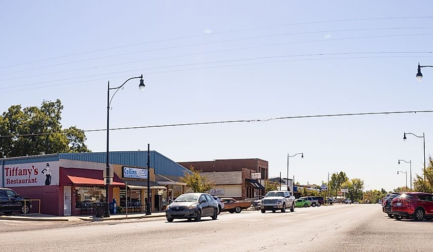 The old business district on 3rd Street