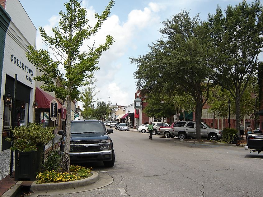 Street View Downtown Walterboro, South Carolina.