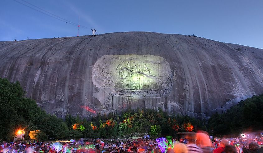 Fireworks at Stone Mountain