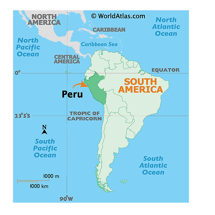 Peru On South America Map Peru Maps & Facts - World Atlas