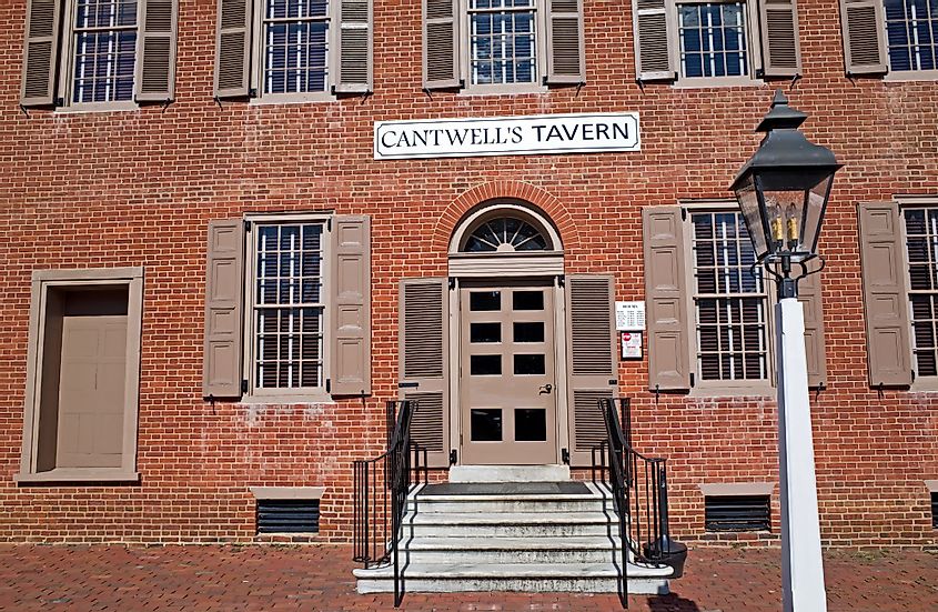 Cantwell Tavern in Odessa, Delaware