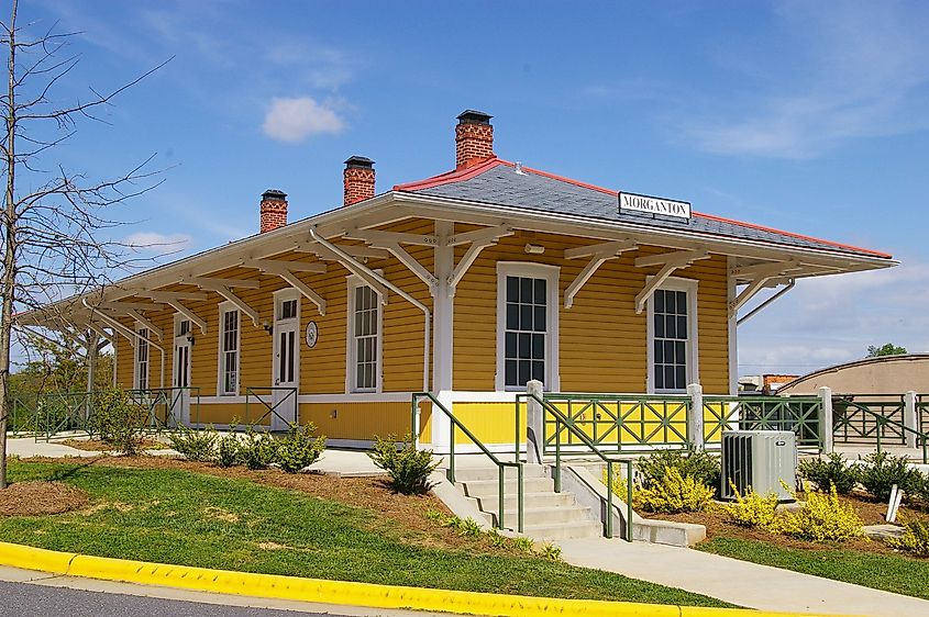 Train Depot, Morganton, North Carolina. 