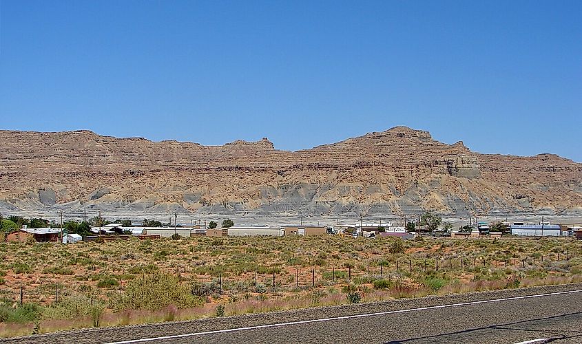 Looking out over Big Water, Utah, United States.