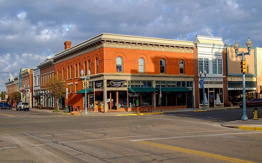 The historic downtown of Laramie, Wyoming