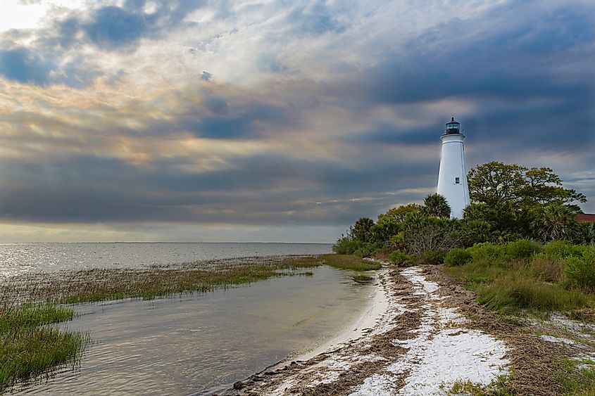 Lighthouse in St. Marks, Florida