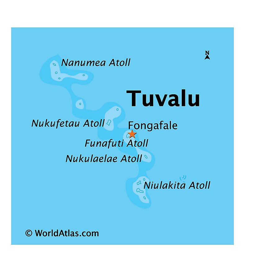 Tuvalu map