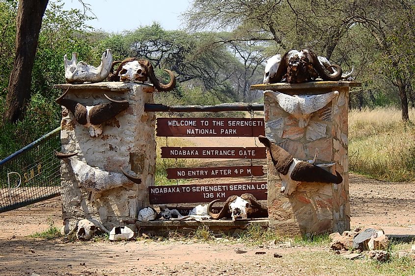 Serengeti National Park entrance