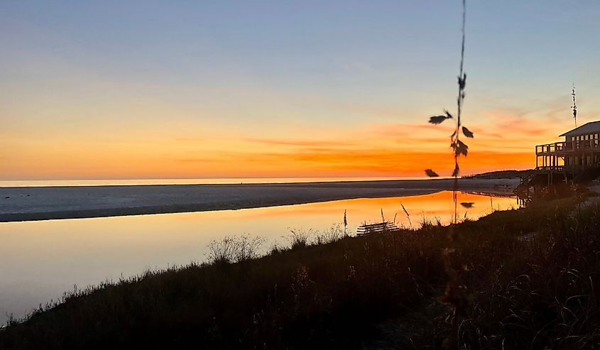 Sunset on the Choctawhatchee Bay.