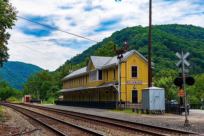 Thurmond Amtrak Station in Thurmond, West Virginia
