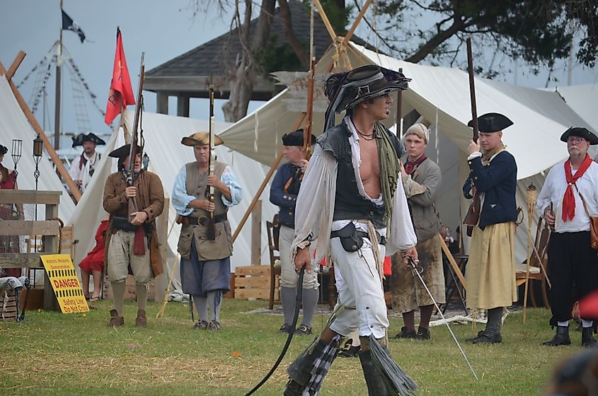 The Beaufort Pirate Invasion in Beaufort, North Carolina.