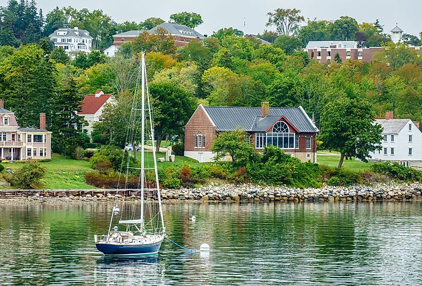 The shoreline of Castine, Maine.