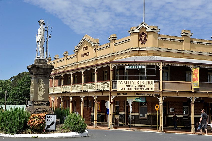 Main Square in Dorrigo, New South Wales, Australia.