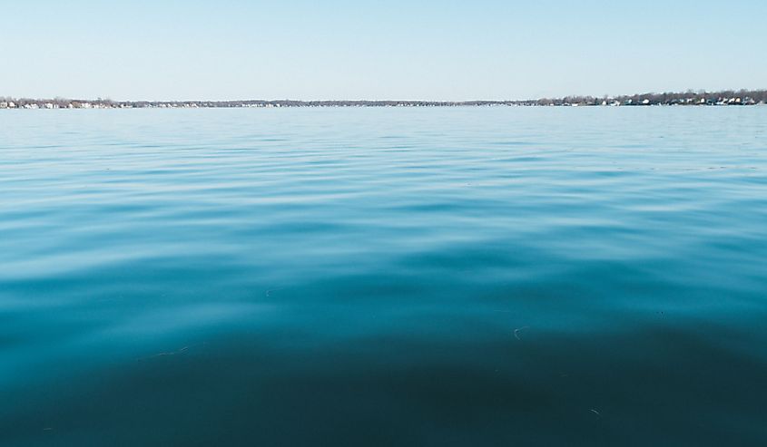 Beautiful Lake Wawasee waters in Syracuse Indiana. 