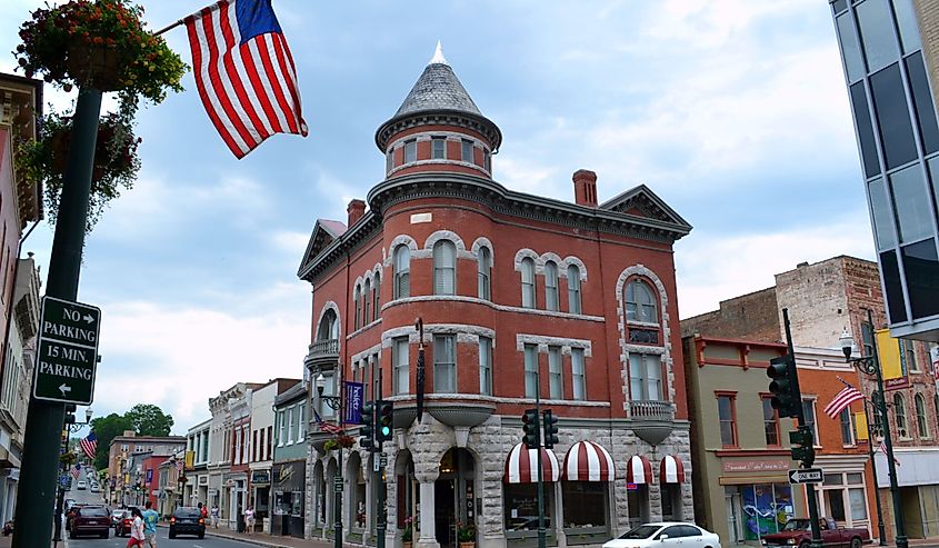 Downtown historic Staunton, birthplace of President Woodrow Wilson