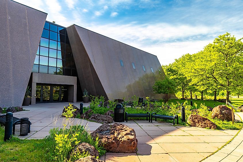 The Journey Museum and Learning Center building exterior in Rapid City, South Dakota.