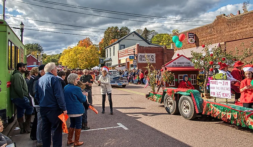 Annual Applefest celebrations in Bayfield, Wisconsin.